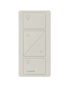 Lutron Pico Remote with Raise/Lower for Caseta Wireless Smart Dimmer Switches | PJ2-2BRL-GLA-L01 | Light Almond
