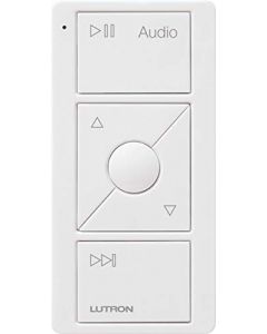 Lutron Caseta Wireless Pico Remote for Audio, Works with Sonos | PJ2-3BRL-GWH-A02 | White