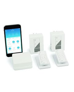 Lutron Caseta Wireless Smart Lighting Lamp Dimmer (2 count) Starter Kit with pedestals for Pico remotes, Works with Alexa, Apple HomeKit, and the Google Assistant |P-BDG-PKG2P