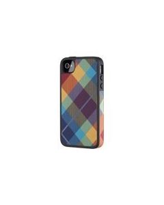 Speck Products SPK-A1010 FabShell Fabric Hard Shell Case for iPhone 4/4S - 1 Pack - Carrying Case - Retail Packaging - MegaPlaid Spectrum