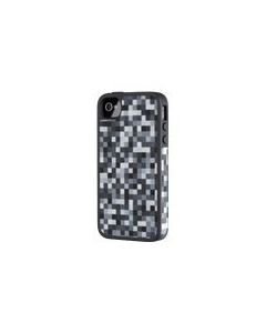 Speck Products SPK-A1009 FabShell Fabric Hard Shell Case for iPhone 4/4S - 1 Pack - Carrying Case - Retail Packaging - PixelParty Black/White