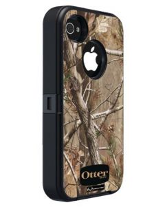 Otterbox Defender Realtree Series Hybrid Case & Holster for iPhone 4 & 4S  - Retail Packaging - Black/Max 4 Camo Pattern