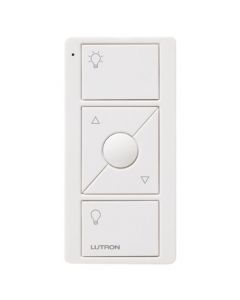 Lutron 3-Button with Raise/Lower Pico Remote for Caseta Wireless Smart Lighting Dimmer Switch | PJ2-3BRL-GWH-L01 | White