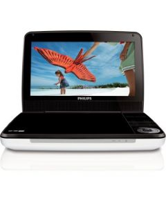 Philips PD9000/37 9-Inch LCD Portable DVD Player with 5 Hour Battery, White
