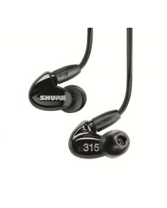Shure SE315-K, Sound Isolating Earphone, Hi-Definition Micro Speaker with Tuned Bass Port (Black)