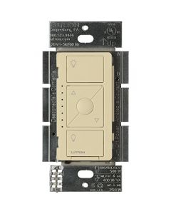 Lutron Caseta Wireless Smart Lighting Dimmer Switch for ELV+ Light Bulbs | Works with Alexa, Apple HomeKit, and the Google Assistant | PD-5NE-IV | Ivory