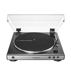 Audio-Technica AT-LP60XUSB-GM Fully Automatic Belt-Drive Stereo Turntable (Analog & USB), Gunmetal, Hi-Fidelity, Plays 33 -1/3 and 45 RPM Records, Convert Vinyl to Digital