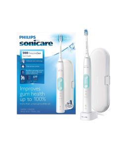 Philips Sonicare ProtectiveClean 5100 Gum Health, Rechargeable electric toothbrush with pressure sensor, White Mint HX6817/01