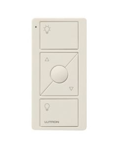 Lutron 3-Button with Raise/Lower Pico Remote for Caseta Wireless Smart Dimmer Switch | PJ2-3BRL-LA-L01R | Light Almond
